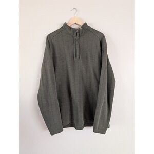 Columbia Sportswear XCO Olive Green Quarter Zip Pullover Men XL‎ Granola Gorp